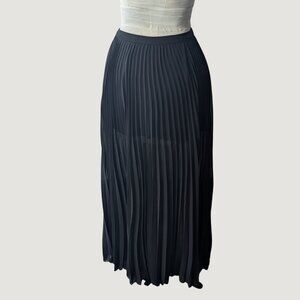 ASOS Black Pleated Maxi Skirt